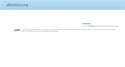 Desktop Screenshot of akhistory.org